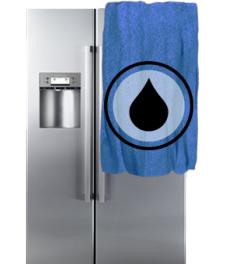 Течет, капает вода, потек : холодильник General Electric